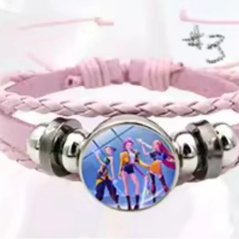 Pink Braided K-pop Demon‎ Hunter Bracelet